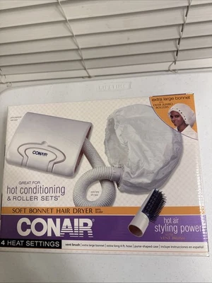 Secador de pelo con capó suave portátil con capucha Conair tapa de peinado capucha ventilación cepillo volumen Foto 1 de 4