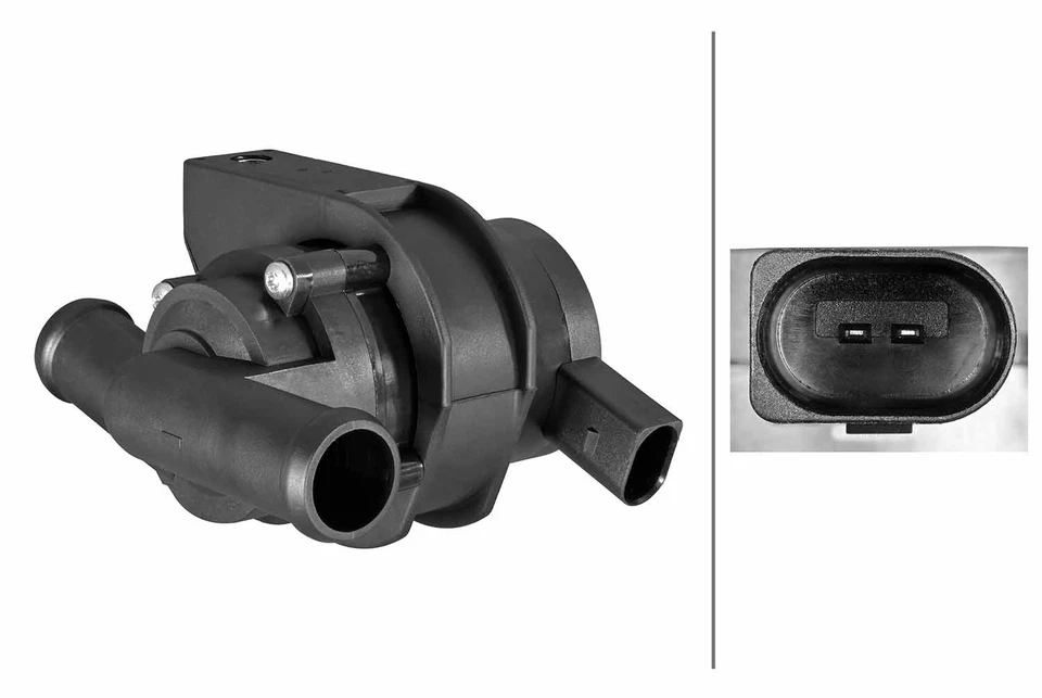 8TW 358 313-341 HELLA Auxiliary Water Pump (cooling water circuit) for AUDI,SKOD - Image 1 of 1