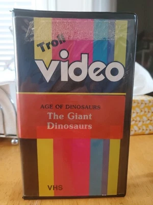 1987 THE GIANT DINOSAURS VHS Tape Troll Video Rare Age Of Dinosaurs - Image 1 of 4