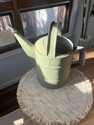 Old Galvanized WATERING CAN  NO Sprinkler Sturdy Metal Outdoor Garden - Image 1 of 4