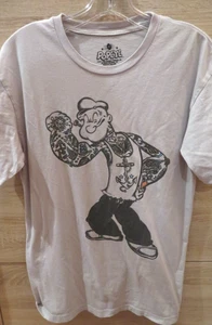 Camisa De Colección 2011 Tatuaje Popeye The Sailor Man Para Hombre 100% Algodón Suave Gris Talla M - Imagen 1 de 11