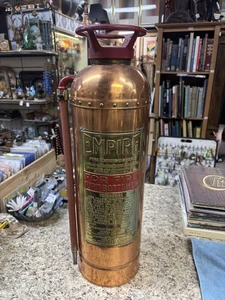 VINTAGE EMPIRE FEUERLÖSCHER KUPFER & MESSING DOSE - Bild 1 von 24