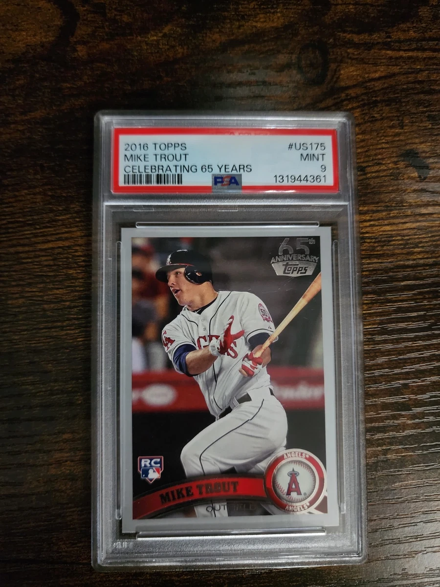 Mike Trout 9 Graded Baseball Sports Trading Cards & Accessories