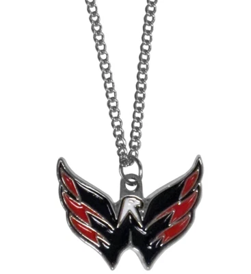 Colar de corrente NHL hóquei Washington Capitals 22" com pequeno berloque - Imagem 1 de 2