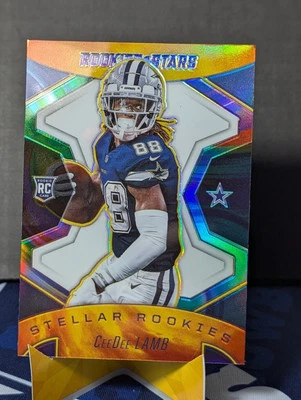 CEEDEE LAMB 2020 Panini Prizm Stellar Rookie #SR-7 Dallas Cowboys - Image 1 of 2