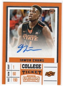 2017-18 Panini Contenders #81 Jawun Evans College Ticket Auto Autograph RC