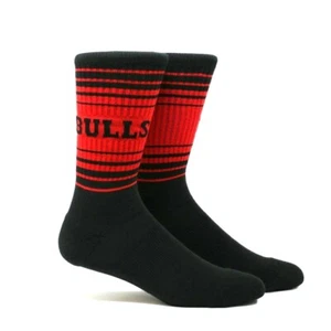 NBA Chicago Bulls Crew High Classic Calce Calcetines Talla Grande - Imagen 1 de 3