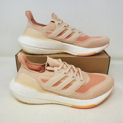 Wmns Adidas UltraBoost 21 Athletic Running Shoe / Halo Blush / S23838 / Size 9.5 - Image 1 of 4