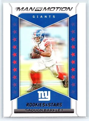 2022 Rookies & Stars #MM-10 Saquon Barkley MAN IN MOTION Football Giants - Image 1 of 2