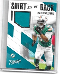 CAMISA MARIO WILLIAMS 2017 PANINI PRESTIGE OFF MY BACK CAMISETA USADA JUEGO - Imagen 1 de 1