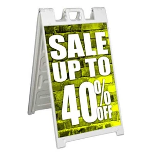 SALE UP TO 40% OFF Signicade 24x36 Aframe Sidewalk Sign Banner Decal DISCOUNT - Picture 1 of 9