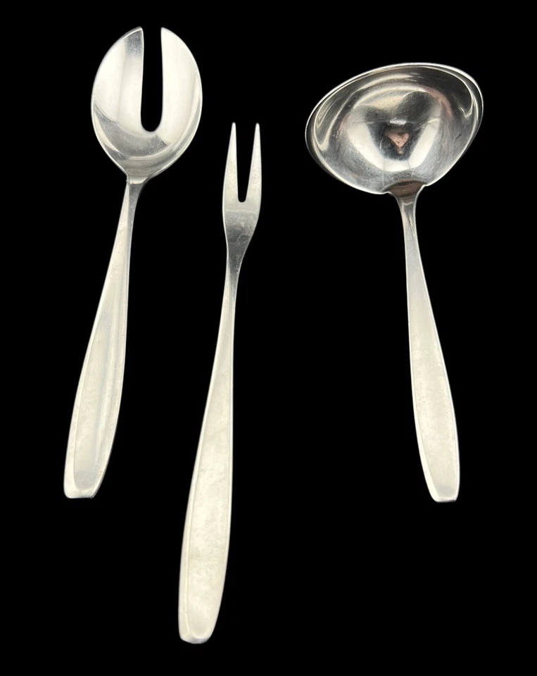 3 Piece Serving Set WMF Cromargan Savannah Stainless Ladle, Serving & Meat Fork - Image 1 of 4