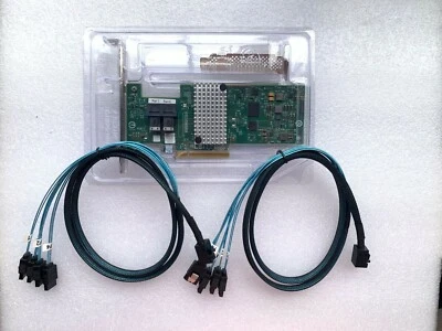 LSI SAS 9302-8i 12Gb/s 8-port IT-Mode HBA JBOD FreeNAS unRAID +2* SATA Cable - Image 1 of 4