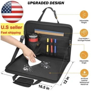 3 in 1 Car Steering Wheel Eating Tray Upgraded, Back Seat Laptop Desk, Organizer - Picture 1 of 7