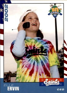 2002 St. Paul Saints Team Issue #9 Elle Ervin CEO Dayton Minnesota Baseball CArd