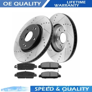 293MM Front Brake Rotors and Brake Pads for 2013 2014 2015-2022 Honda Accord - Picture 1 of 8
