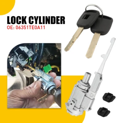 Juego de llaves de cilindro de interruptor de encendido Kit de cilindro de bloqueo para Honda Pilot 2003-2015 EE. UU. Foto 1 de 4