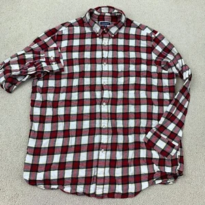Club Room Button-Down Flannel Shirt Men's XXL Long Sleeve Red Multi Plaid - Imagen 1 de 8