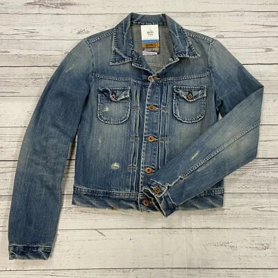 Chaqueta de jean Big Star azul denim envejecido para mujer talla mediana Foto 1 de 4