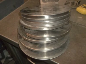 LOT OF 8 UNBRANDED 8" STAINLESS STEEL SIEVE TOP COVERS HALF HEIGHT (636) - Picture 1 of 3