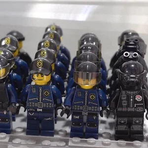 Lego Police Minifig Lot of 3 Lego SWAT Minifigure Police Pilot Lego Cop Figs - Picture 1 of 14