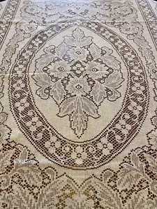 Beautiful Lace Table Cloth 80” X 58” - Picture 1 of 5