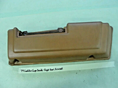 79 Cadillac Coupe Deville Phaeton RIGHT PASSENGER SIDE REAR PANEL ARM REST 2 DR - Image 1 of 4