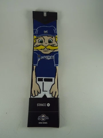 Milwaukee Brewers Stance MLB Bernie Brewer Mascot Socks Medium Men's 6-8.5 Cover