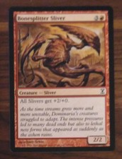 Magic The Gathering Cards - Bonesplitter Sliver - Time Spiral - Near Mint NM