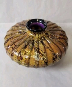 Signed Gartner Blade Jewel Tone Studio Art Glass Vase 2005 - Picture 1 of 10