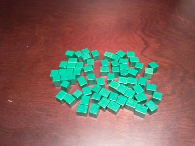 Piezas de repuesto Risk Green cuadrados, 1963 juego de mesa madera ejército ejércitos p Foto 1 de 2