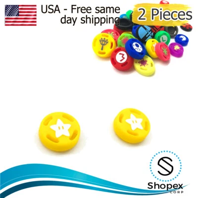Nintendo Switch Joy Con Joystick Analog Stick Thumb Grips Silicone Caps - Image 1 of 4