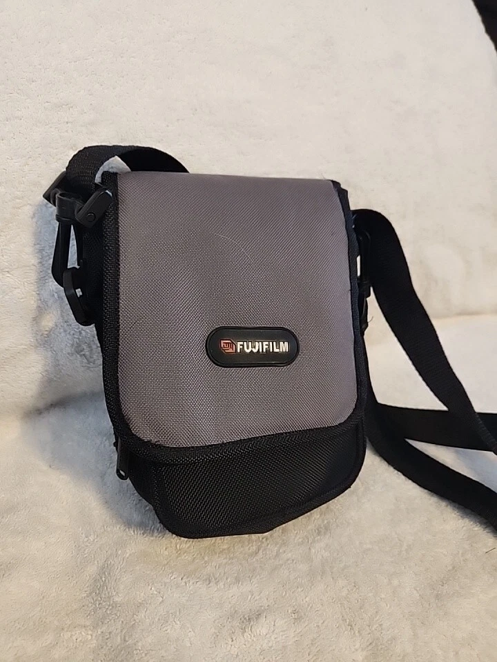 Vintage Fuji Fujifilm Black and Gray Medium Camera Bag w/ Shoulder Strap  - Image 1 of 1