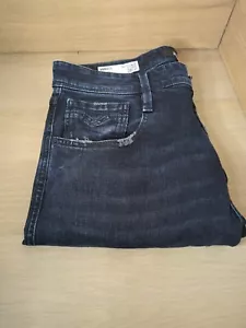 Pantalones de mezclilla para hombre Replay algodón orgánico cintura bajo 32 largo 32 azul - Imagen 1 de 8