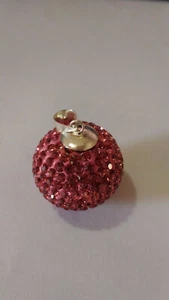 Colgante llamador Rosa Fucsia con plata de ley y cristales - Imagen 1 de 1