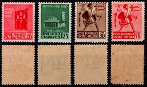 R.S.I. 1944 - Monumenti distrutti - 1ª emissione (MLH) - Imagen 1 de 1