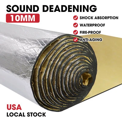3/8" Automotive Heat Shield Insulation Mat Sound Deadener Material for Cars - Image 1 of 4