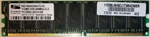 IBM 06P4057 ProMOS DIMM 512MB ECC DDR-400 PC-3200U CL3 184-pin Speicherriegel - Bild 1 von 2