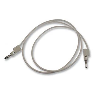 36-inch White Banana to Banana Test Lead, Stackable Plugs - Picture 1 of 1