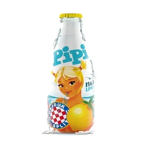 PIPI - HAJDUK SPLIT LIMUNADA - CROATIAN LIMITED EDITION - EMPTY GLASS BOTTLE - Picture 1 of 2