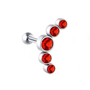 Stainless Steel Bar Earring-Cartilage Helix Tragus Stud Earring Body Jewelry 1PC