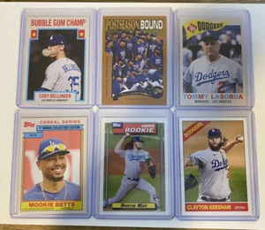 2020 Topps TBT Tommy Lasorda Mookie Betts Kershaw SPs Los Angeles Dodgers Lot - Picture 1 of 2