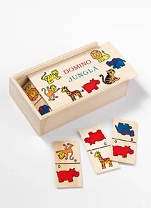Wooden domino with animals - Picture 1 of 1