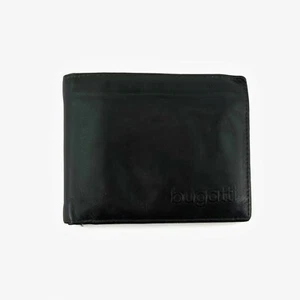 Billetera de monedas de cuero BUGATTI para hombre - negra - Imagen 1 de 12