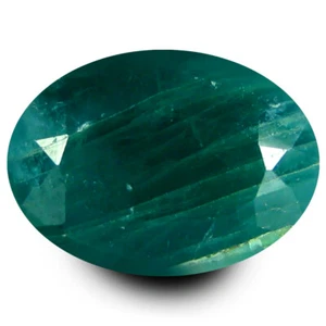 Hermoso corte ovalado (10 x 7 mm) de 2,47 quilates verde azulado sin calefacción - Imagen 1 de 1