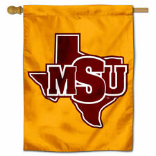 Midwestern State University Gold Two Sided House Flag