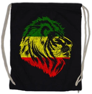 Rastafari Lion V Turnbeutel Rasta Jah Babylon Irie Ska Reggae Jamaica Africa - Picture 1 of 1