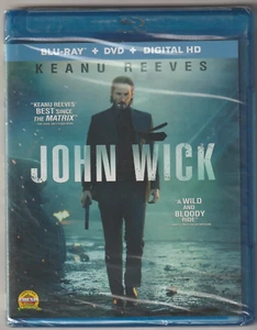 JOHN WICK: Keanu Reeves – BLU-RAY MOVIE NEW, FACTORY SEALED! - Picture 1 of 2