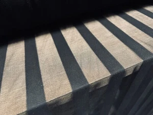 Fine Mesh Net Fabric, Per Metre - Stripe - Black - Picture 1 of 4