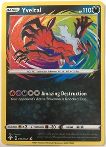 Pokemon Yveltal 046/072 Shining Fates Incredibile Raro Holo Near Mint - Foto 1 di 2